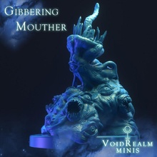 gibbering mouther tabletop horror monster miniature cosmic dnd pathfinder 5e 3d print model - Mito3D