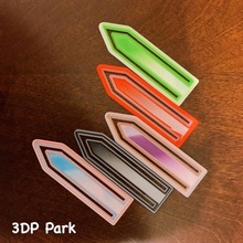 bookmarks & garden book tool colors mix marks mark 3d print model - Mito3D