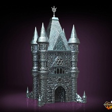 clérigo torre decorativo incluido apoyo gratis mesa 3d print model - Mito3D