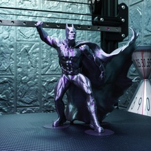batman toit soutien libre remix ventilateur art action buste sombre figure joker dc ligue justice Justice fanart pose 3d print model - Mito3D