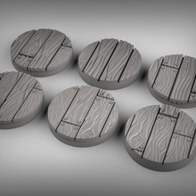 legna pavimento basi tavolo fantasia dnd 25mm 3d print model - Mito3D
