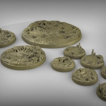 peste bases table fantaisie 50mm dnd 25mm 80mm 3d print model - Mito3D