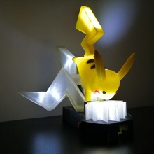 aydınlatma tabak Pikaçu Lamba Bahçe pokemon 3d print model - Mito3D