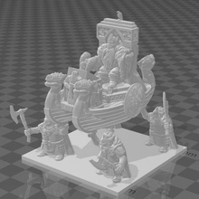 cüce kral muhafızlar masaüstü Warhammer 28mm 3d print model - Mito3D