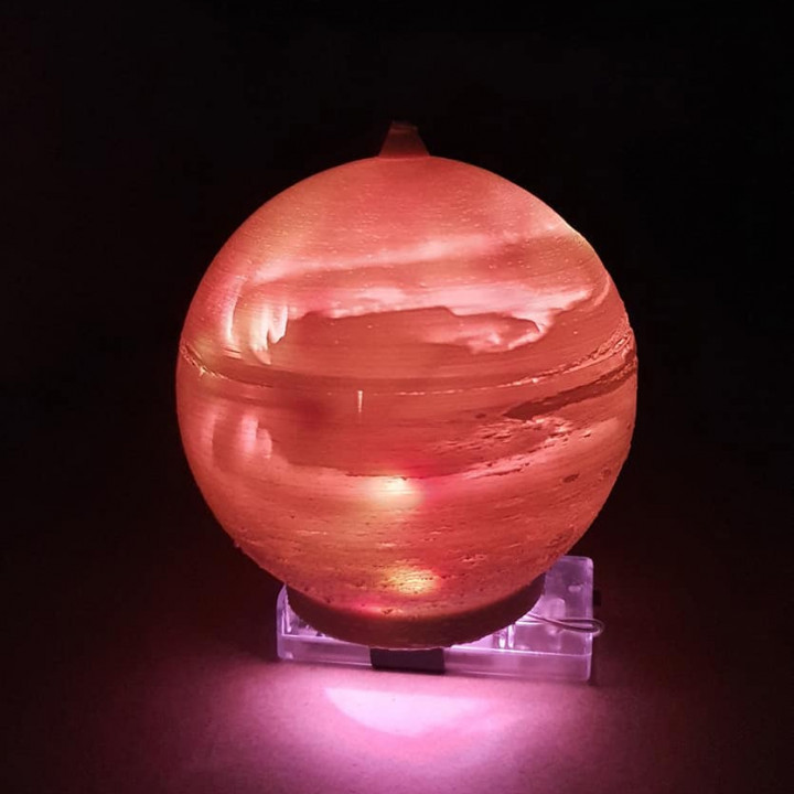 northern light globe & garden lithophane 3D print model - Mito3D