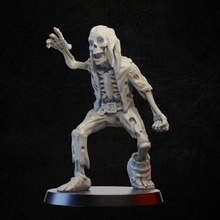 squelette paysan table monstre Mort vivant miniature 3d print model - Mito3D
