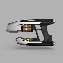 stella lord's quad blaster fan arte pistola cosplay 3d print model - Mito3D