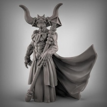 asmodeus masaüstü iblis şeytan Zindanlar Ejderhalar dnd kemer yol bulucu prensi baş 3d print model - Mito3D