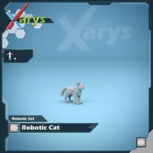 robotik kedi masaüstü 3d print model - Mito3D