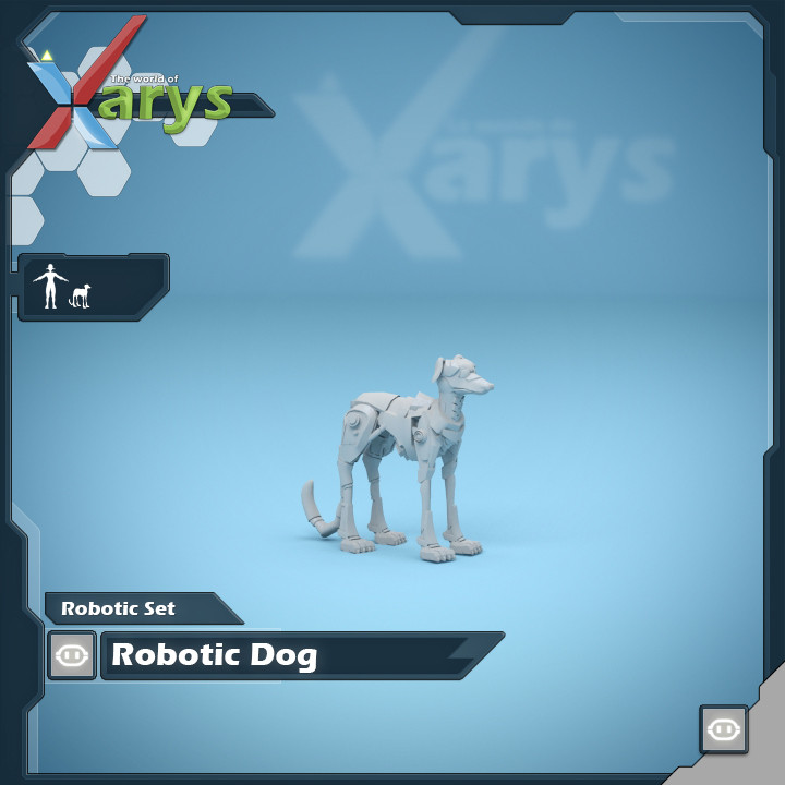 robotic dog tabletop terrier 3D print model - Mito3D