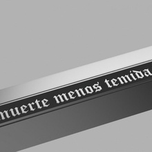 espada pedro Valdivien Serie del alma Schwert Chile 3d print model - Mito3D