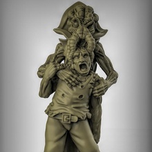 cthulhu cultist feeding tabletop fantasy dungeonsanddragons lovecraft dnd pathfinder tabletopgames mindflayer 3d print model - Mito3D