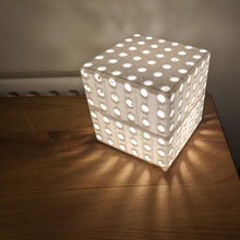 cube lamp & garden bedroom light lighting 3d print model - Mito3D