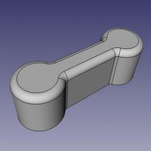 Schiene Spur bone shaped Verbinder brio kompatibel 3d print model - Mito3D
