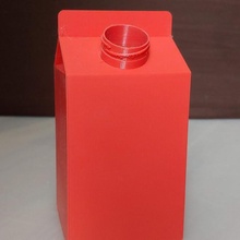 pint carton threaded spout vase justforfun milkcarton 3d print model - Mito3D