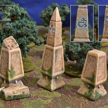 high elves waystone terrain warhammer dungeonsanddragons roleplaying pathfinder wargamming 3d print model - Mito3D