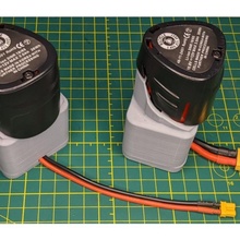 milwaukee m12 batería cable adaptador fpv xt60 xt30 masa 3d print model - Mito3D