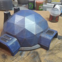 cúpula hq 40k edifícios jogos miniaturas sci fi terreno guerra martelo miniatura mecha scifi mech tampo mesa jogo mechwarrior modelo espalhar battletech Guerreiro 3d print model - Mito3D