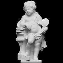 la prudence scan book mythology pillar sculpture statue angel 3dprint cupid 3dscan mirror angle photogrammetry allegory fine art 3d print model - Mito3D