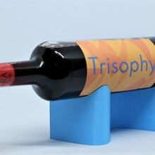 papel vinho exibição garrafa suporte legal Cerveja armazenamento chique vivo stule 3d print model - Mito3D