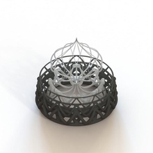 entrelazado anillo trofeo 3d impresión anillos industria premios 3dpia2020 3d print model - Mito3D