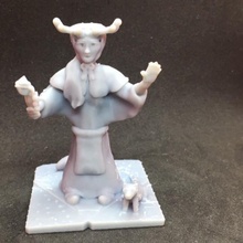 fae tiefling witch miniature flying squirrel dnd 3d print model - Mito3D