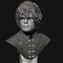 tyrion lannister bust fantasy game thrones gameofthrones tvshow fanart 3d print model - Mito3D