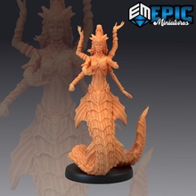 siren büyücü kadın Deniz Kızı kraliçe merfolk masaüstü fantezi Ortaçağa ait canavar rpg Warhammer sla düşman dnd yol bulucu npc 3d print model - Mito3D