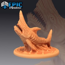 duende tiburón mar monstruo mesa fantasía medieval Oceano rpg martillo guerra Sla enemigo encuentro dnd pionero 3d print model - Mito3D