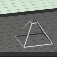 Hologramm Pyramide frame 3d print model - Mito3D