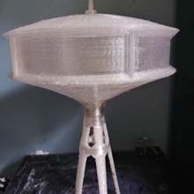 Uzay kule yabancı mimari gelecek fütüristik ufo iğne Seattle karakol 3d print model - Mito3D