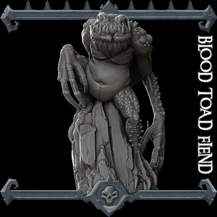 blood toad fiend tabletop 3D print model - Mito3D