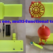 portátil cabelo cortador multi functional ferramenta kit 3d impressora 3d print model - Mito3D
