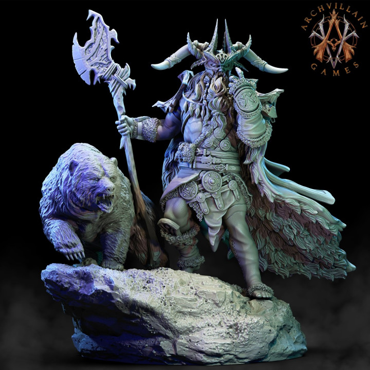 frost giant jarl tabletop 3D print model - Mito3D