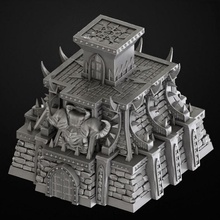 temple chaos table fantaisie terrain miniature jeu guerre 3d print model - Mito3D
