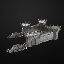 Chaos Schloss Tischplatte Fantasie Terrain Kriegsspiel 3d print model - Mito3D