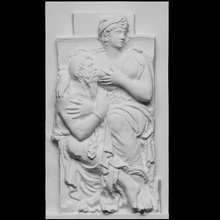la caridade romano Varredura escultura louvre 3dprintable 3d print model - Mito3D