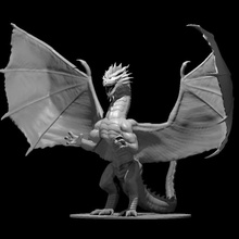 red dragon updated tabletop 3d print model - Mito3D
