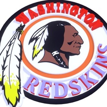 peles vermelhas logotipo Washington Redskinsfootball 3d print model - Mito3D