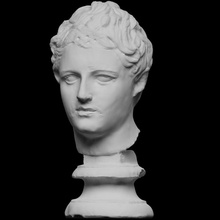 head athlete scan 3d printing sculpture statue stone marble male photogrammetry openglam 3d-printable stefano-bardini athelete 3d print model - Mito3D