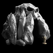 cráneo rock mesa fantasía terreno montain 3d print model - Mito3D