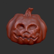 pumpkin genesis 3d halloween scary 3dprinted 3d print model - Mito3D