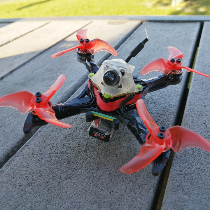 ossum plastique 25 Uçan göz çerçeve gadget'lar elektronik fpv kürdan Quadcopter microdrone naylon Newbeedrone ossumdesigns Şapşal 3D print model - Mito3D