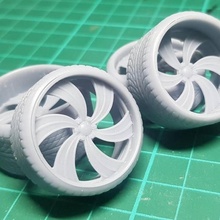 intro wheels twisted 6 3d print model - Mito3D