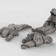 dead cultists store dungeons fantasy warhammer cult dungeonsanddragons dnd pathfinder tabletopgames cultist corpse occult deadcultists 3d print model - Mito3D