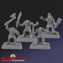 klasik goblinler x4 mağaza cin Warhammer masaüstü cansız karşılaşmalar eski çekiç orta Kahraman 3d print model - Mito3D