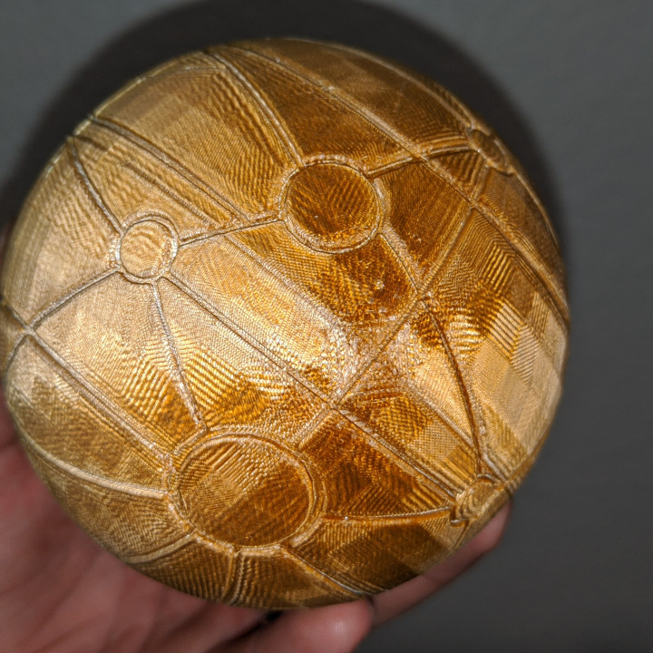 Tesoro pianeta carta geografica serratura segreto disney nascosto sfera orb 3D print model - Mito3D