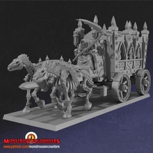 undead black coach tabletop fantasy skeleton vampire warhammer wraith monstrous encounters counts oldhammer middlehammer 3d print model - Mito3D