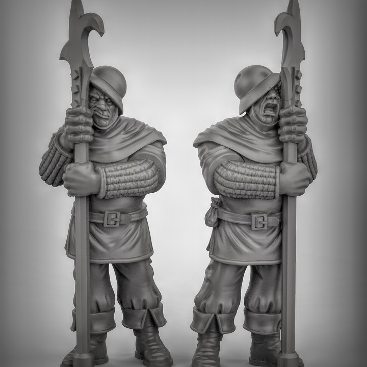 sleeping guards tabletop 3D print model - Mito3D