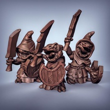 kobolds swords presupported tabletop fantasy goblin sword dungeonsanddragons dnd pathfinder kobold tabbletopgames 3d print model - Mito3D